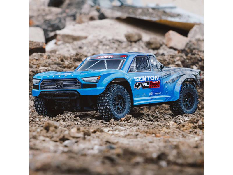 Arrma Short Course Truck Senton 4x2 Boost Mega, Blau RTR, 1:10