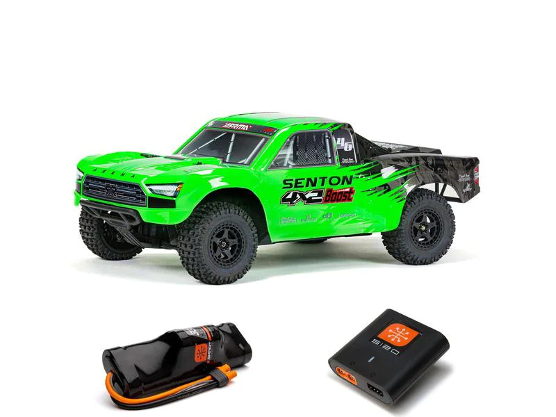 Arrma Short Course Truck Senton 4x2 Boost Mega, Grün RTR, 1:10