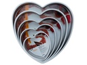 Decora Motiv-Backform Herz, Ø 15 cm, Silber