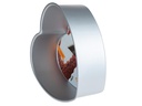 Decora Motiv-Backform Herz, Ø 20 cm, Silber
