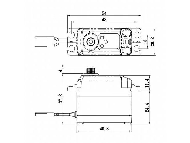 Savöx Standard Servo SC-1268SG+ 25 kg Digital HV