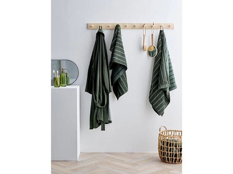 Södahl Bademantel S/M Dunkelgrün