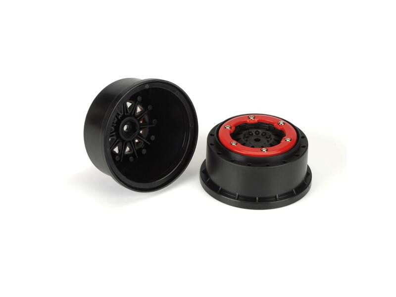 Proline Felgen 2.2/3.0 ProTrac F-11, Rot/Schwarz 2 Stück
