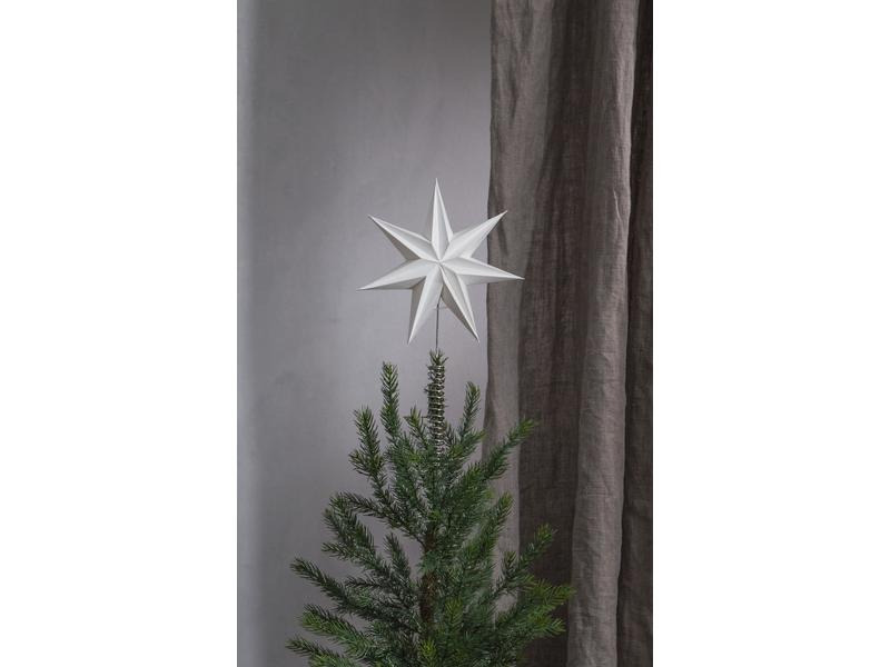 Star Trading Baumspitze Isa, 31 cm, Weiss