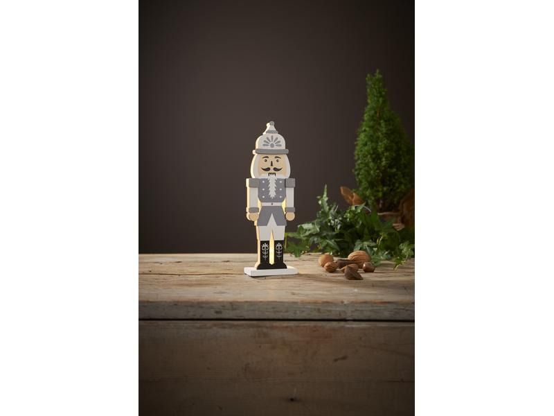 Star Trading LED-Dekoration Nutcracker, 25 cm