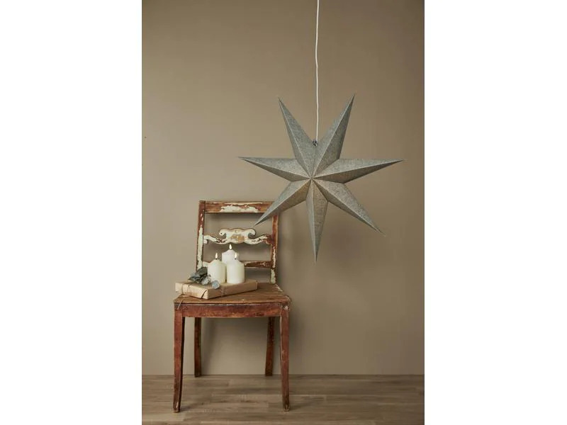 Star Trading Leuchtdekoration Stern Cotton, Grün, Ø 60 cm