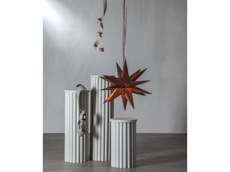Star Trading Leuchtdekoration Stern December, Braun, Ø 45 cm