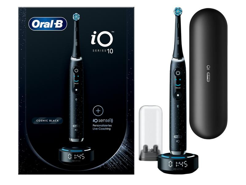 Oral-B Mikrovibrationszahnbürste iO Series 10, Schwarz