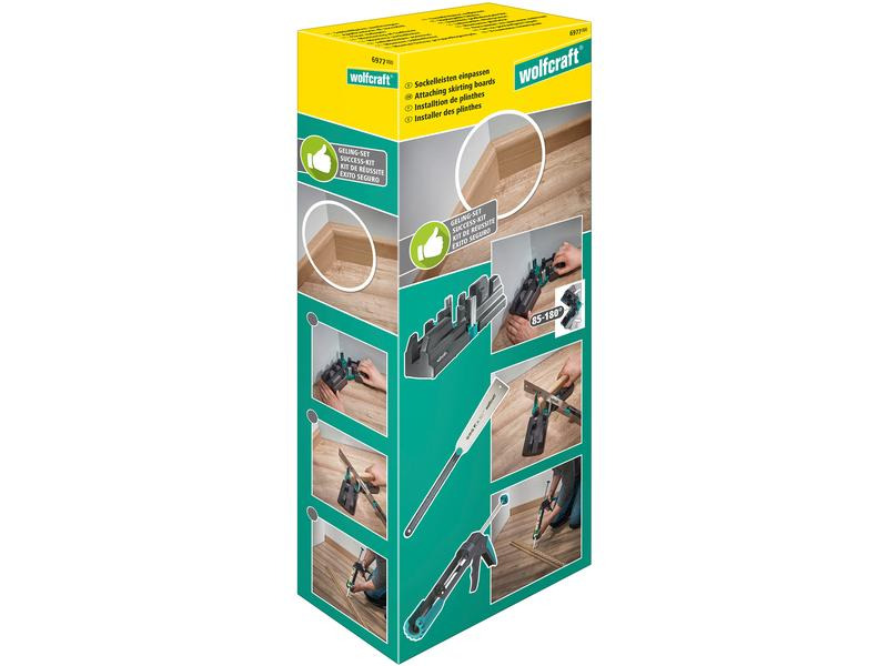 Wolfcraft Geling-Set Sockelleisten 3-teilig