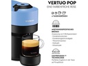 De'Longhi Kaffeemaschine Nespresso Vertuo Pop Blau/Schwarz ENV90