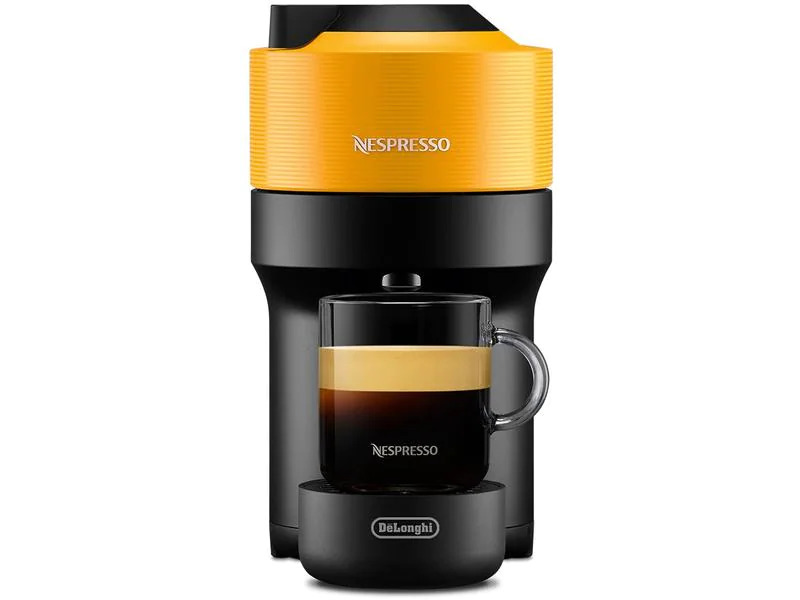 De'Longhi Kaffeemaschine Nespresso Vertuo Pop Gelb/Schwarz ENV90