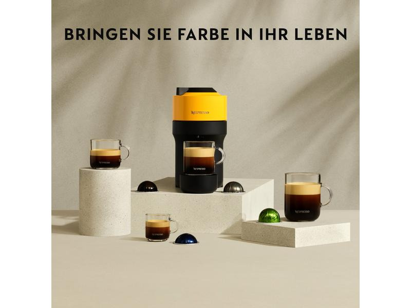 De'Longhi Kaffeemaschine Nespresso Vertuo Pop Gelb/Schwarz ENV90
