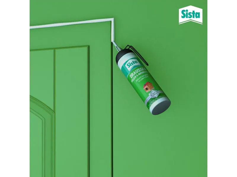 Sista Dichtmasse Draussen Füllen &amp; Ausbessern 100 ml, Transparent