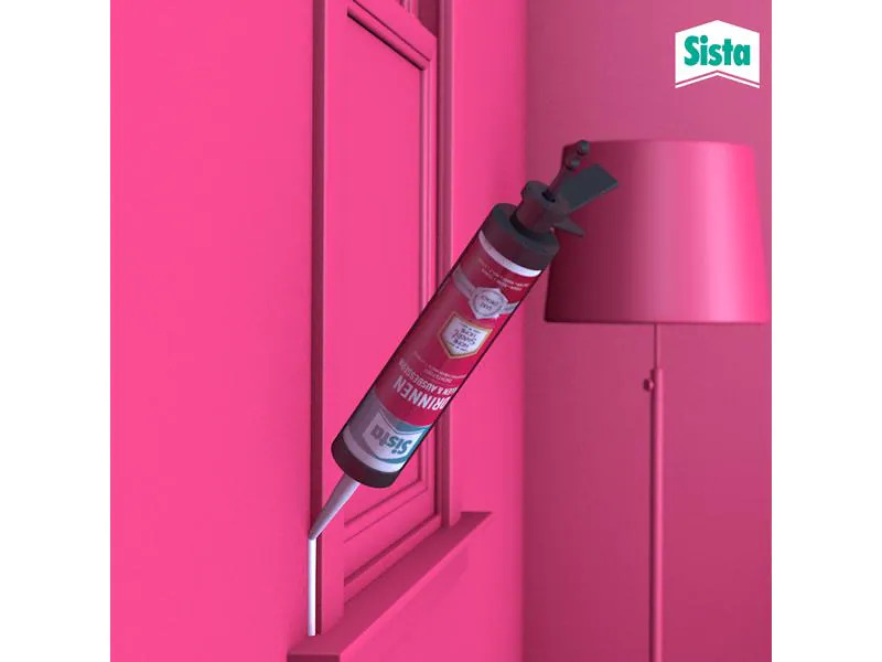 Sista Dichtmasse Drinnen Füllen &amp; Ausbessern 280 ml, Weiss