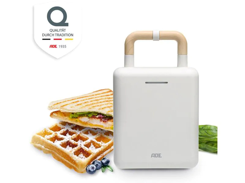 ADE Waffeleisen Weiss