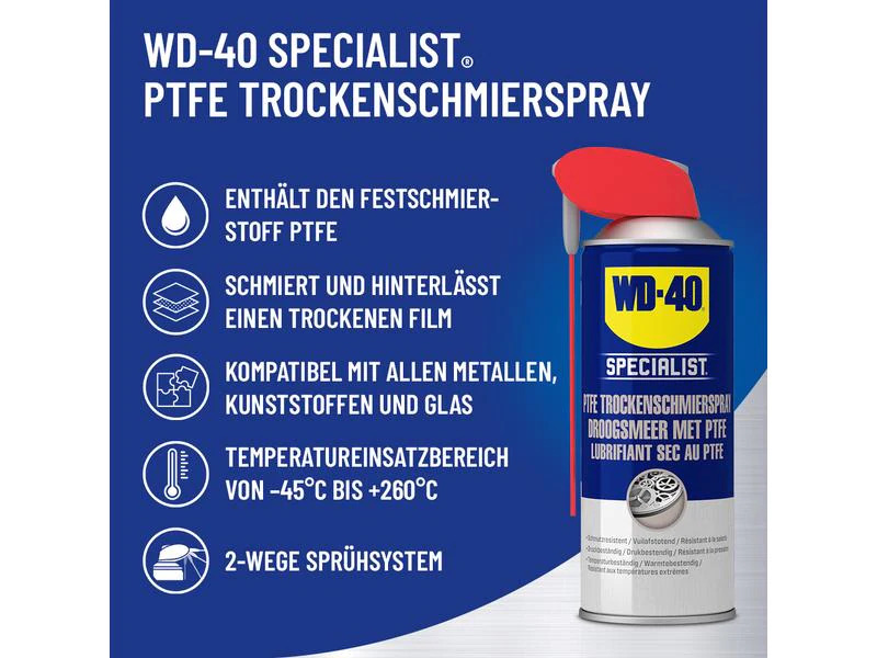 WD-40 Trockenschmierspray SPECIALIST Smart Straw 400 ml