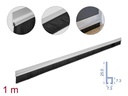 Delock Türdichtschiene Alu-Profil Gerade, 1 m x 40 mm