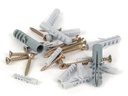 Toolland Spannplattenschrauben-/Dübel-Set 632-teilig