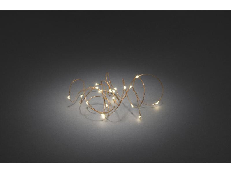 Konstsmide LED Lichterkette Angel Hair 3.9 m 40 LED, Kupfer