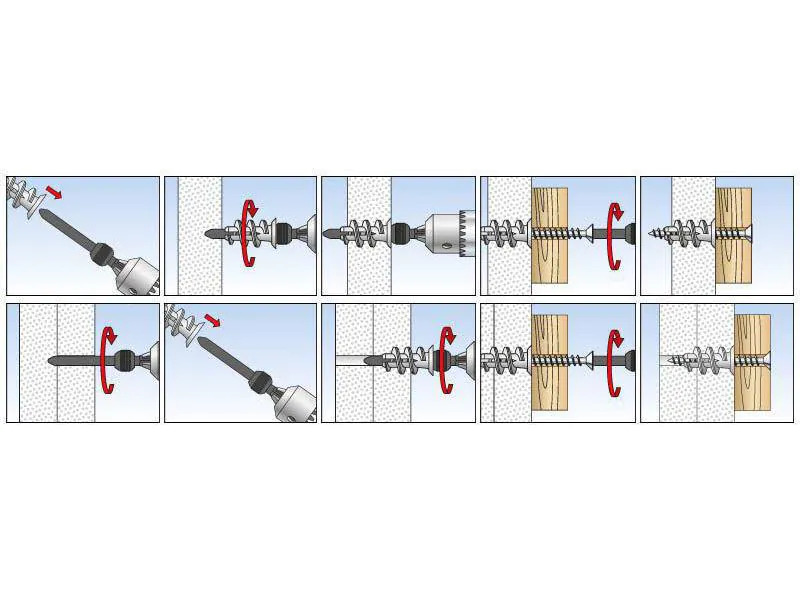 Fischer Gipskartondübel GK, 10 Stück