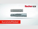Fischer Universaldübel  UX 10 x 60 R mit Rand, 6 Stück