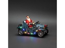 Konstsmide LED-Dekoration Weihnachtsmann im Auto, 16 cm