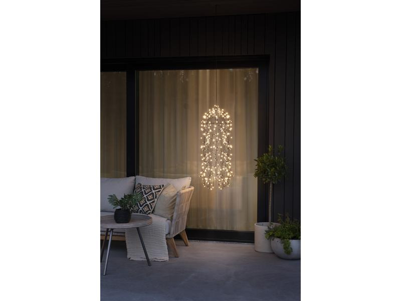 Konstsmide LED-Lichtervorhang Qualle, 400 LED, 0.95 m, Outdoor