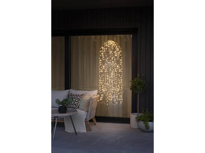 Konstsmide LED-Lichtervorhang Qualle, 900 LED, 1.45 m, Outdoor