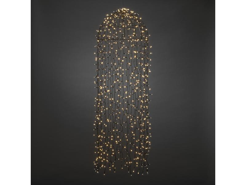 Konstsmide LED-Lichtervorhang Qualle, 900 LED, 1.45 m, Outdoor