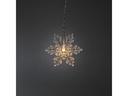 Konstsmide LED-Lichtervorhang Schneeflocken, 41 LED, 1.4 m, Outdoor