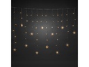 Konstsmide LED-Lichtervorhang Schneeflocken, 60 LED, 1.4 m, Outdoor