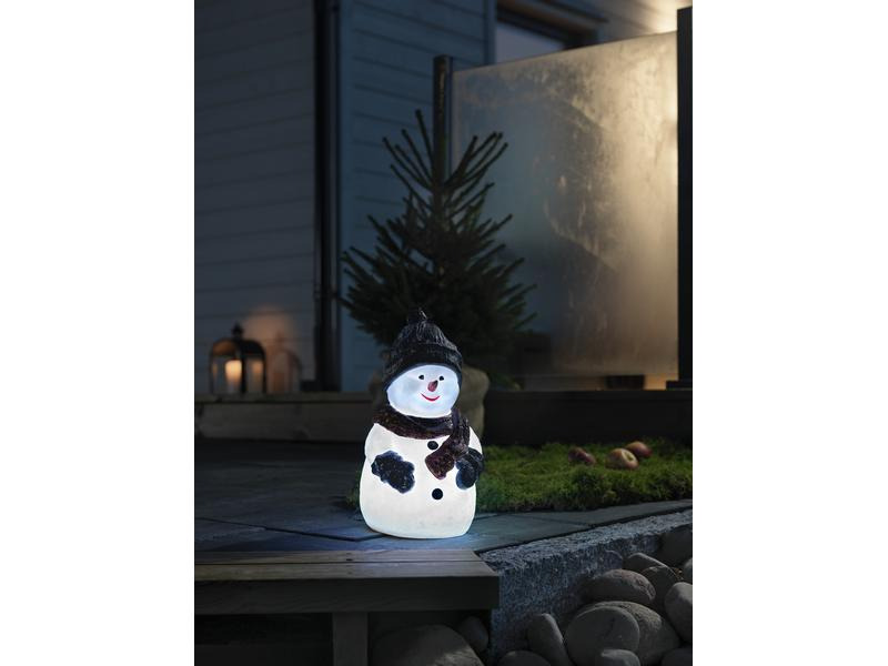 Konstsmide LED-Schneemann LED Kunststoffschneemann, 38 cm, RGB