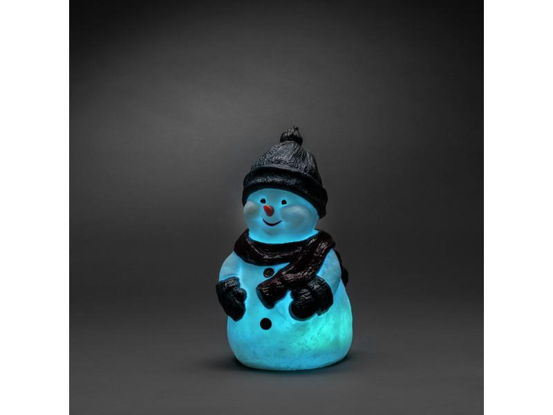 Konstsmide LED-Schneemann LED Kunststoffschneemann, 38 cm, RGB