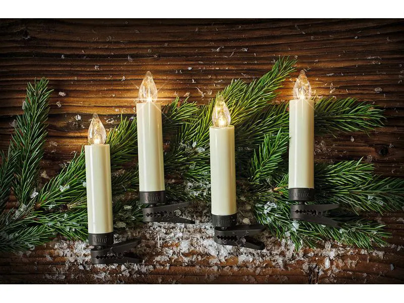 Lumix LED Baumkerze Basic Mini, 10er Set