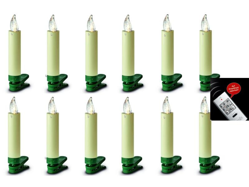 Lumix LED Baumkerze Superlight Starterset Elfenbein 12 Stück