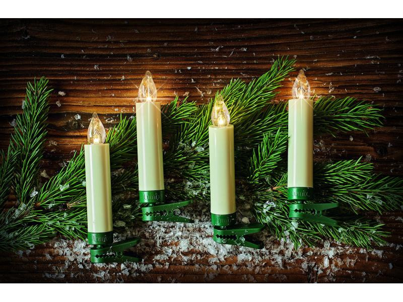 Lumix LED Baumkerze Superlight Starterset Elfenbein 12 Stück