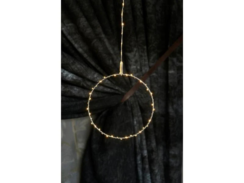Sirius LED Fensterhänger 20 cm, silber