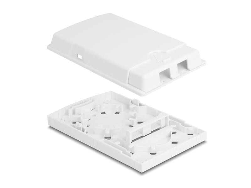 Delock LWL Anschlussdose zur Wandmontage für 2x SC/LC
