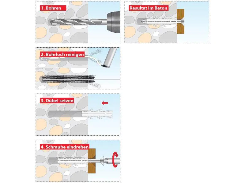 Tox-Dübel Spreizdübel Barracuda 16x80 mm 10 Stück