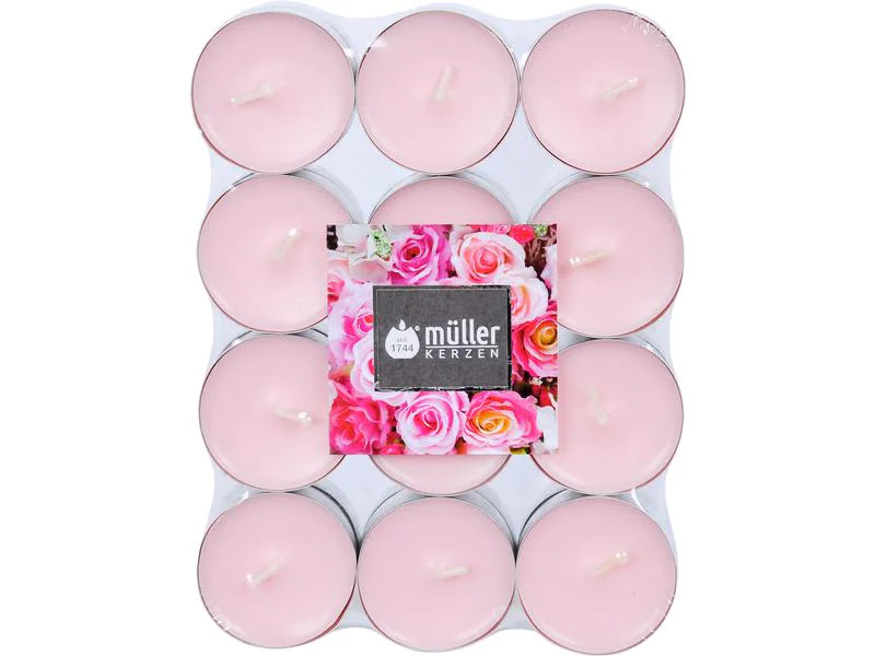müller Kerzen Duft-Lichte English Rose 24 Stück
