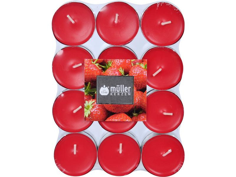 müller Kerzen Duft-Lichte Strawberry Love 24 Stück