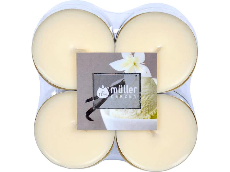 müller Kerzen Maxi Duft-Lichte Vanilla Dream 8 Stück