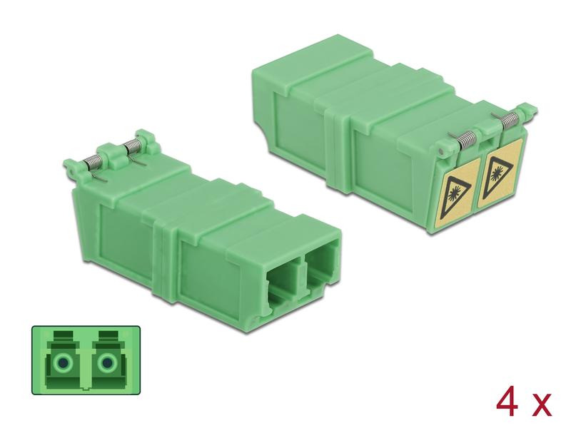 Delock LWL-Kupplung LC – LC Duplex Singlemode 4 Stück