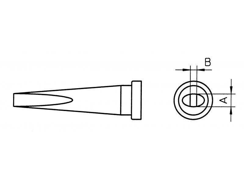 Weller Lötspitze LT M Meisselform lang 3.2 mm