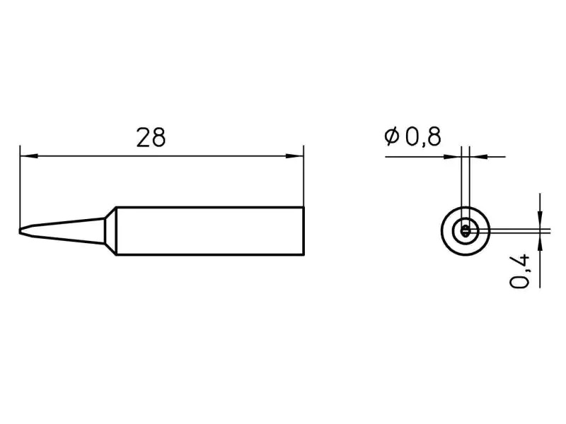 Weller Lötspitze XNT H Meisselform 0.8 mm