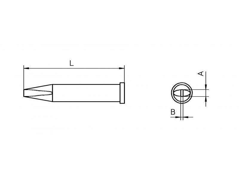 Weller Lötspitze XT B Meisselform 2.4 mm