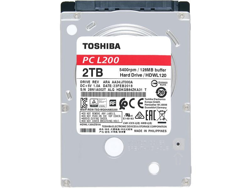 Toshiba Harddisk L200 2.5 SATA 2 TB