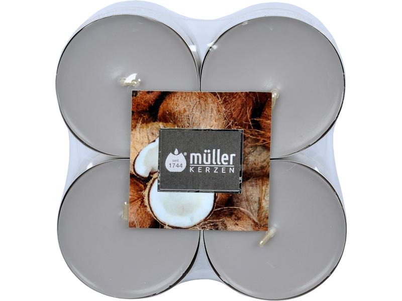 müller Kerzen Maxi Duft-Lichte Coconut Island 8 Stück