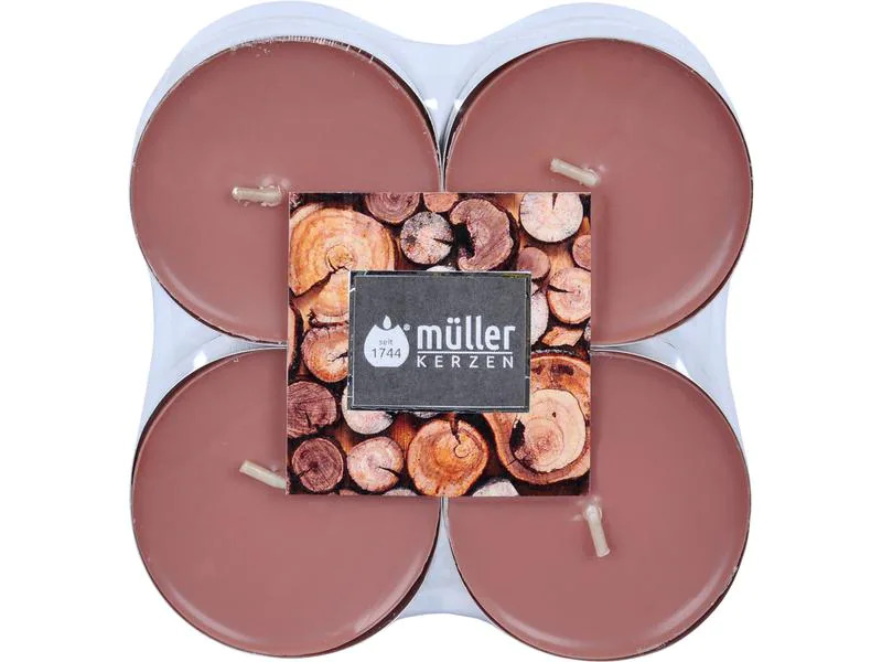 müller Kerzen Maxi Duft-Lichte Sandalwood 8 Stück