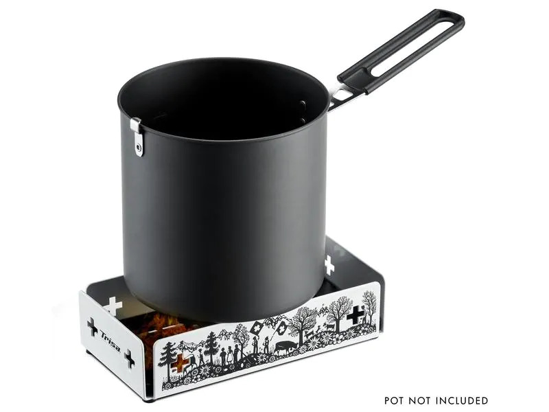 Trisa Teelicht-Raclette Kitchenette, Schwarz/Weiss